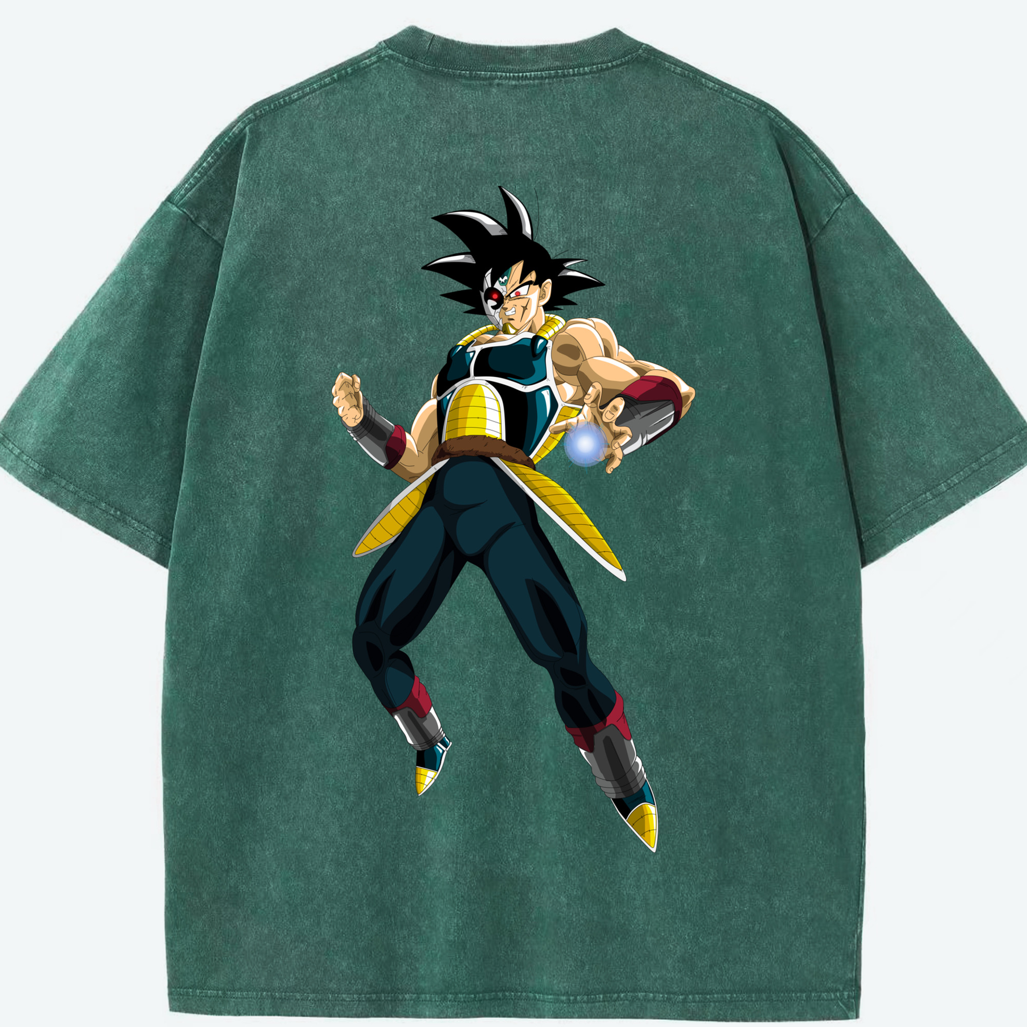 （画像用） ドラゴンボール バーダック DRAGON BALL Burdock 綿100% ヴィンテージ風 半袖Tシャツ（背面プリント）
